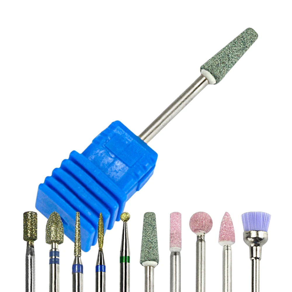 

10 Pcs/Set Stainless Steel Nail Art Sanding Drill Cleaning Files For Nail Cuticle Manicure Machine DIY Nail Care Tools LA321N