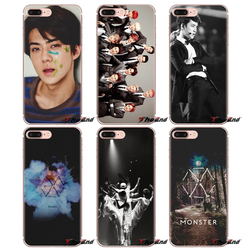 For Xiaomi Mi3 Samsung A10 A30 A40 A50 A60 A70 Galaxy S2 Note 2 Grand Core Prime xiumin EXO south korean band Logo Soft TPU Case |