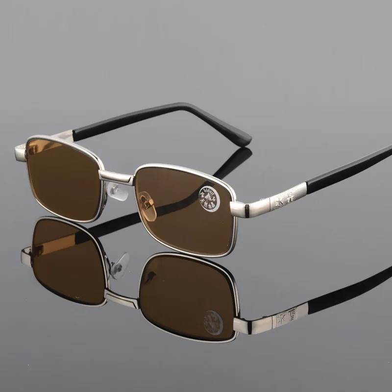 

Vazrobe Crystal Glass Reading Sunglasses Men Women UV400 Anti Scratch Glasses with Diopters Male Men's Read in Sun Protection