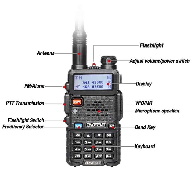 2 шт. Baofeng DM 5R рация 5 Вт двойной слот DMR цифровой аналоговый любительская