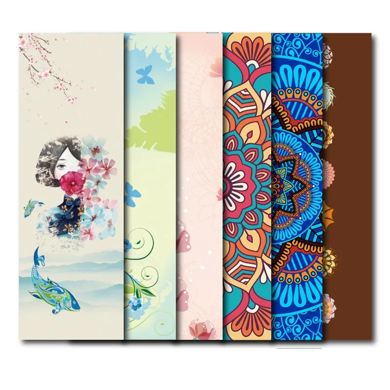 5 MM Lotus Pattern Suede TPE Yoga Mat Pad Non-slip Slimming Exercise Fitness Gymnastics Body Building Esterilla Pilates | Спорт и