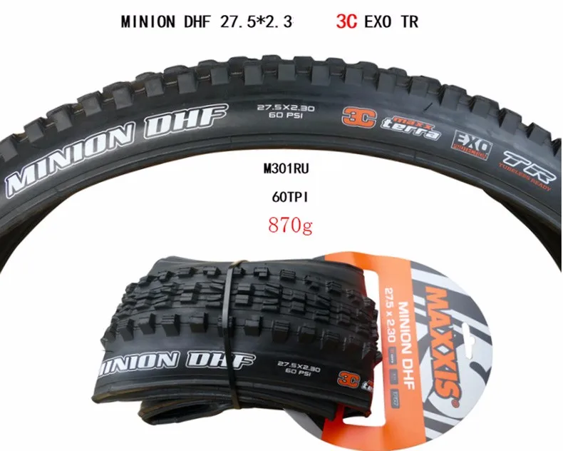 MAXXIS бескамерная готовая 3C TLR 26*2,3 велосипедная шина 26er 27,5*2,3 DH шина для горного велосипеда 26 складных шин вниз холм MINION DHF DHR