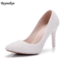 Crystal Wedding Shoes Pearl Handmade Bridal Shoes Women's Pumps Rhinestone Female High Heels Shoes Big Size XY-A0031 цена Crystal Wedding Shoes Pearl Handmade Bridal Shoes Women's Pumps Rhinestone Female High Heels Shoes Big Size XY-A0031 цены онлайн