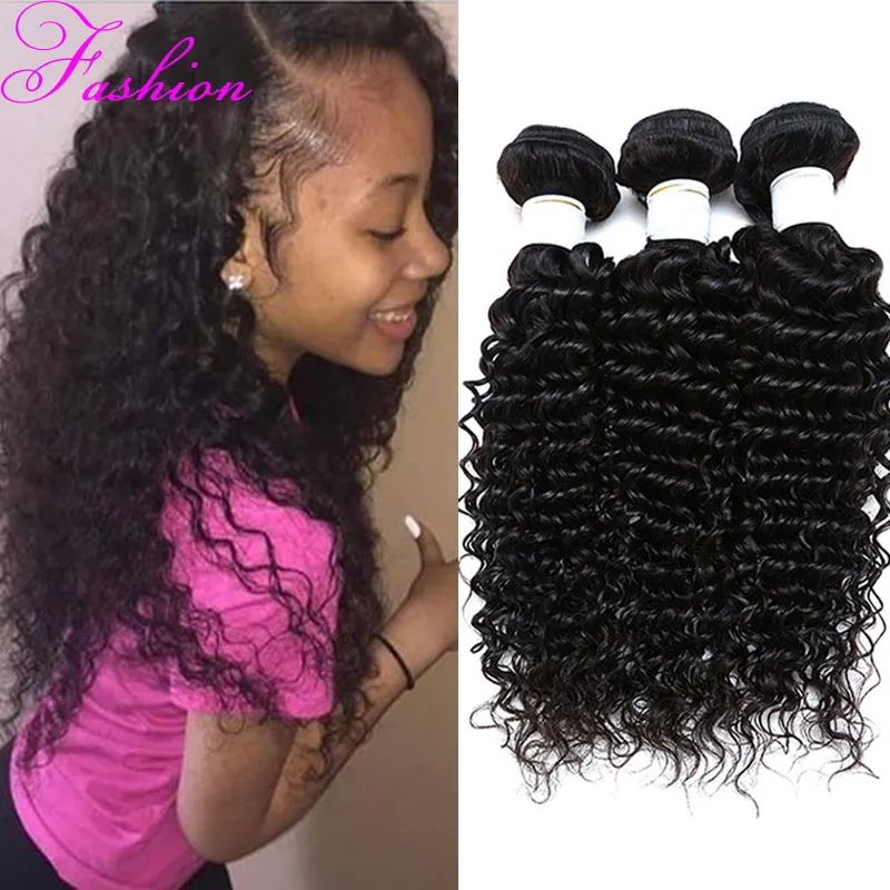 Deep Wave Brazilian Hair Cheap Brazilian Hair 3 Bundles Deals