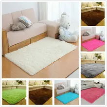 Горячая пушистые коврики Нескользящие мохнатый ковер Обеденная коврик, напольный ковер для дома комнаты
