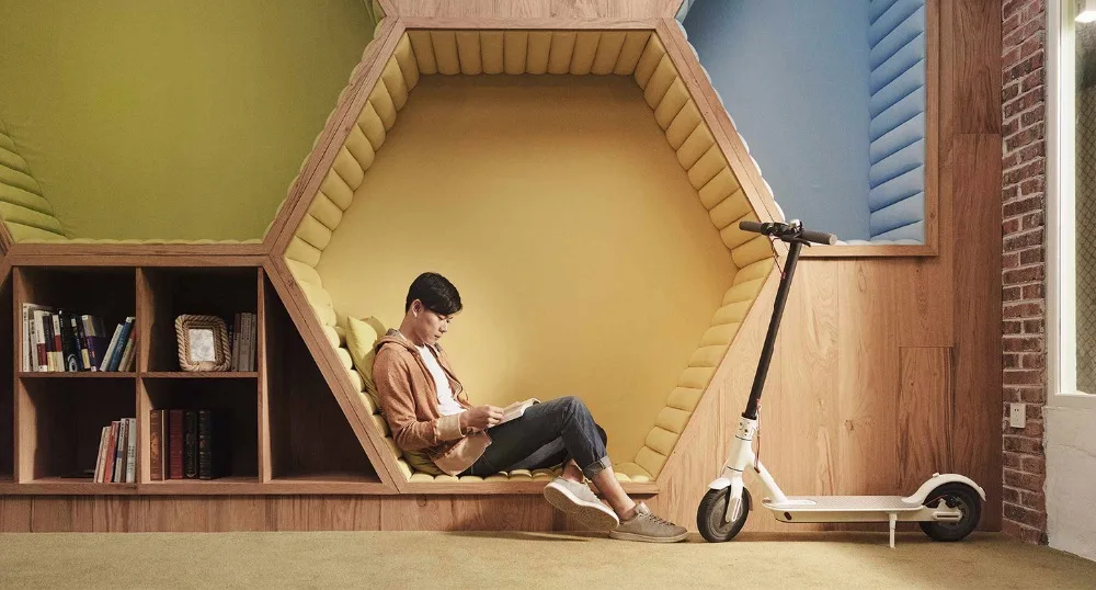 Perfect Original XIAOMI QICYCLE ELECTRIC SCOOTER Folding portable mini leisure  8.5inch 250w motor smart scooter Kinetic energy recovery 10