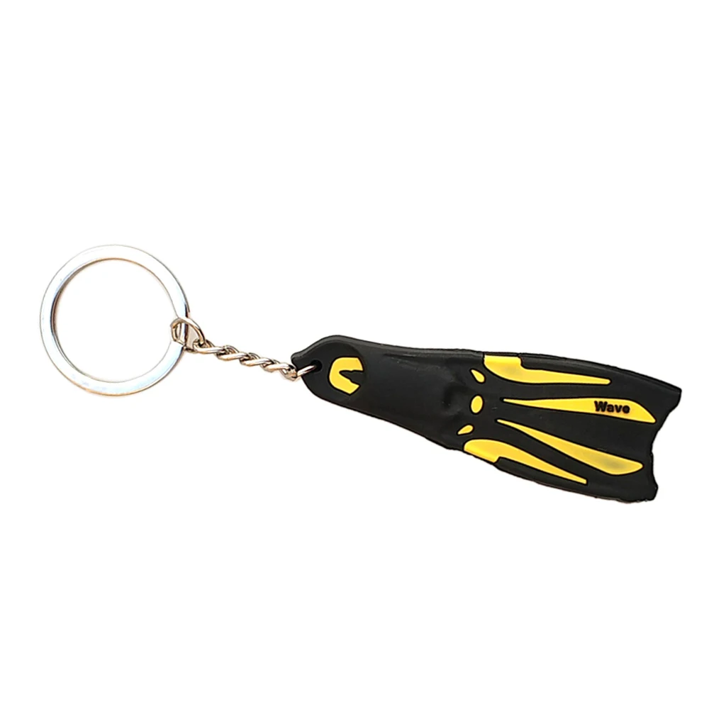 Scuba Diving Fin Flipper Key Chain for Men and Women Keyring for Boat Kayak Surfing Sailing Car Keys Accessory - Various Colors