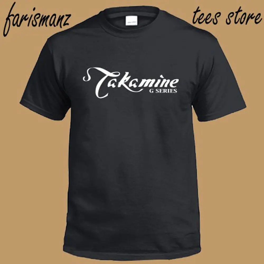 Takamine G-Series Guitar Music Logo Мужская Черная Футболка размер S до 3XL | одежда