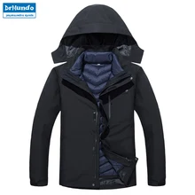 Мужская водонепроницаемая горнолыжная куртка для пеших прогулок, теплая, плюс размер, хлопок, лыжная одежда, уличная куртка для сноуборда, ветронепроницаемое зимнее пальто-30 градусов