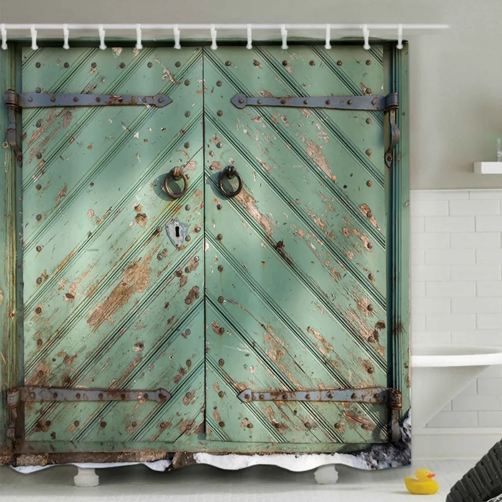 shower curtains that look like barn doors