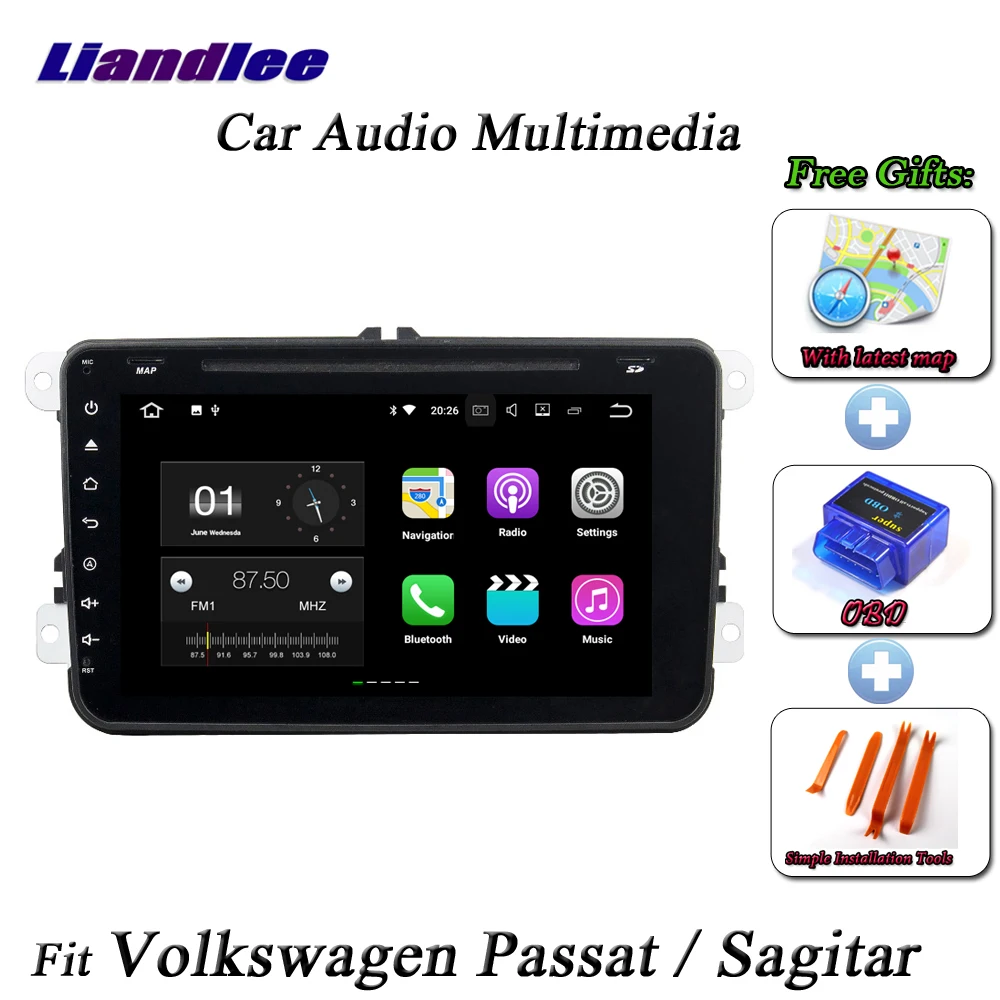 Discount Liandlee Car Android System For Volkswagen Passat / Sagitar Radio CD DVD Player GPS Nav Navi Navigation HD Screen Multimedia 1