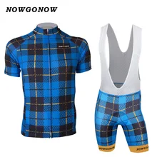 Велосипеды Джерси комплект команды одежда велосипед одежда синие летние Красный велосипед Pro Езда дорога Ретро Майо nowgonow гель площадку велотрусы