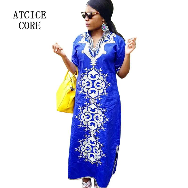 Африканские платья для женщин bazin riche дизайнерское платье с вышивкой