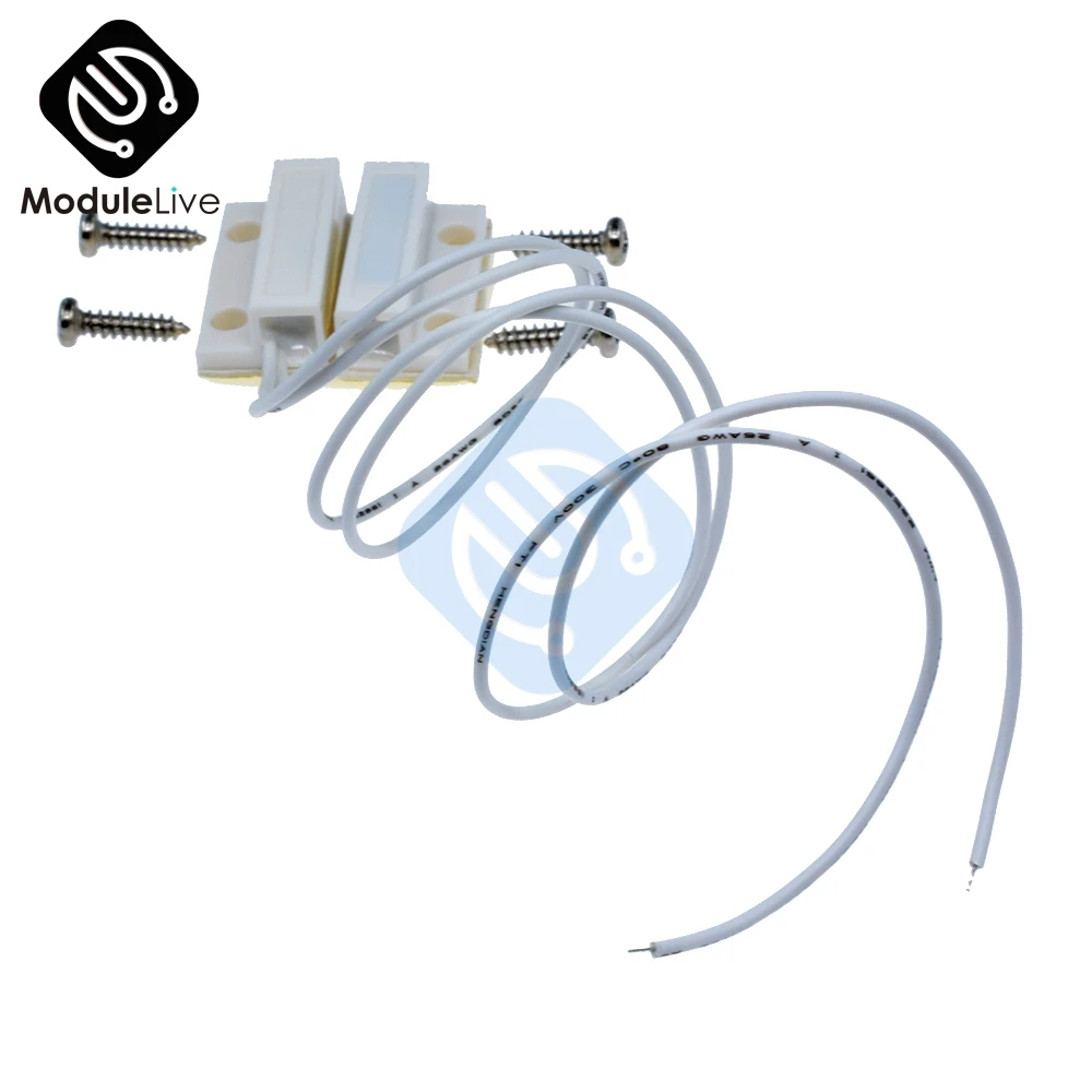 1 пара 2 шт. MC-38 MC38 проводной датчик оконной двери N/O переключатель магнитный Будильник 330 мм 100 в DC нормально закрытый NC для домашней безопасности