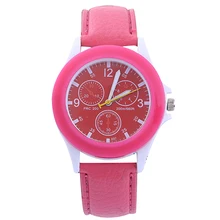 New! Scorching Gross sales New Girls’s Colourful Case Fake Leather-based Band Quartz Analog Informal Sport Wrist Watch Scorching 5HPQ