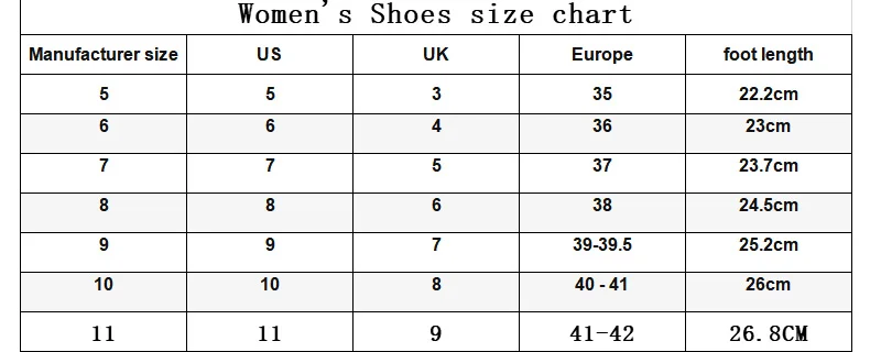 Soludos Size Chart