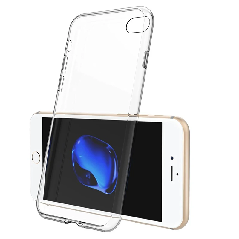 

Soft TPU Case for iPhone 7 7Plus Crystal Clear Transparent Slim Anti Slip Case Shockproof Protector Back Cover for iPhone 7 Plus
