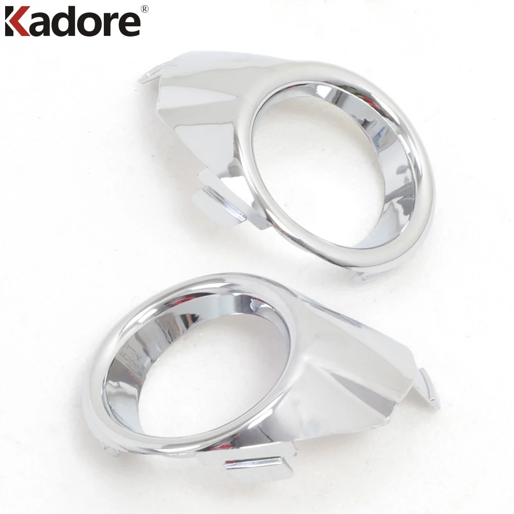 

For Ford Fiesta 2009 2010 2011 2012 2013 2014 ABS Chrome Front Foglight Fog Light Cover Trim Car Protect Exterior Accessories