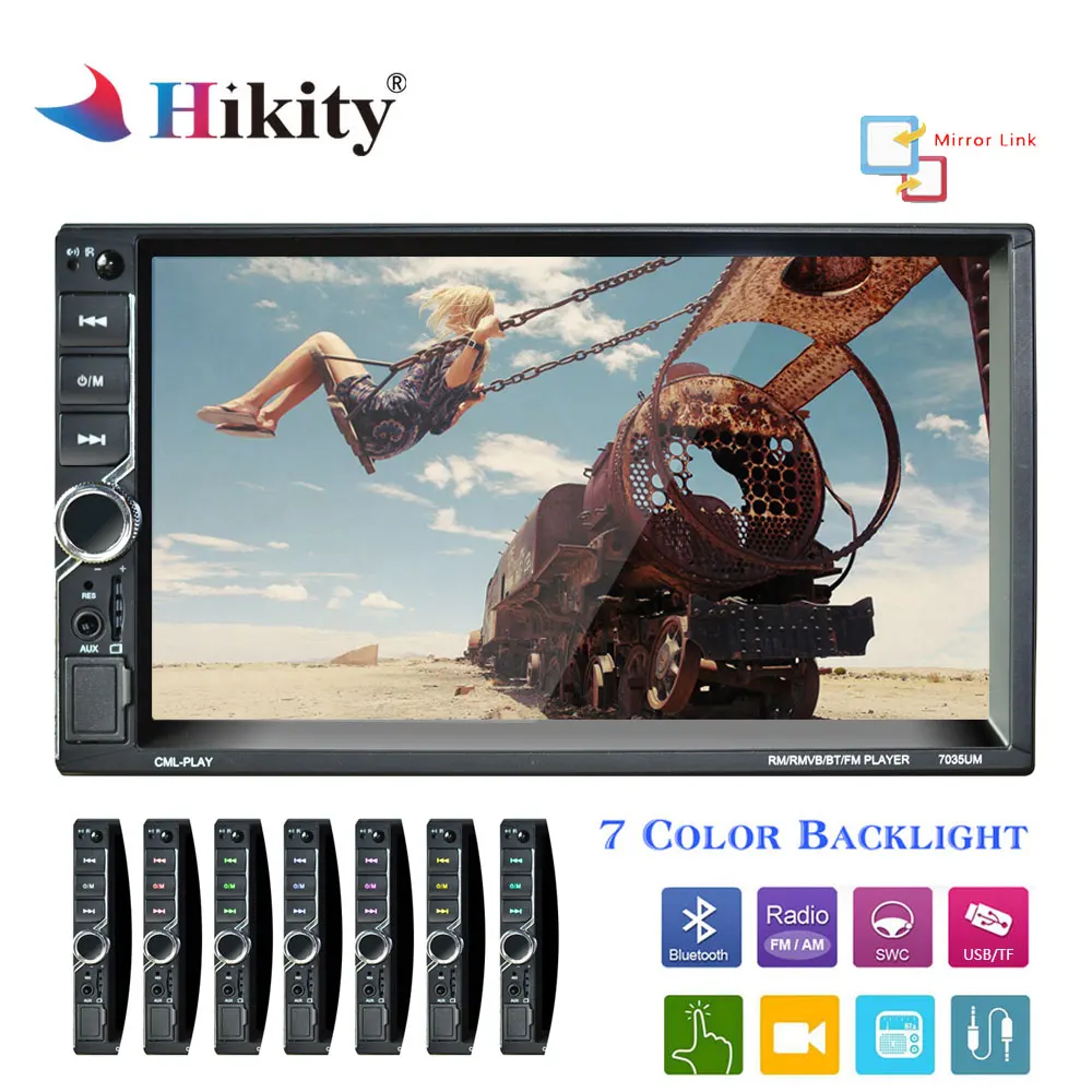 Hikity Autoradio 2 din 7 Car radio 2din Multimedia Player Auto radio MP5 Player Mirror Link