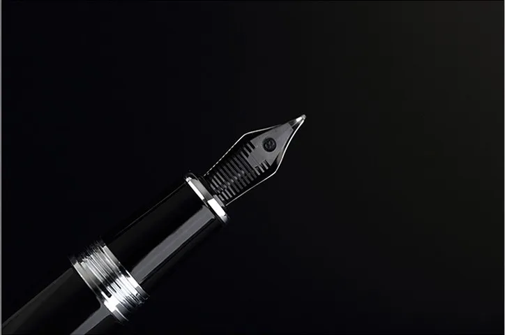 Jinhao 159 классический толстый корпус 1,0 мм изгиб перо каллиграфии ручка высокого качества металлическая авторучка Роскошные чернила подарок ручки для письма
