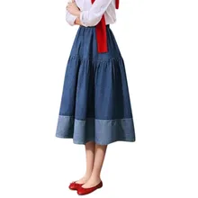 Женская летняя джинсовая юбка с высокой талией, юбки faldas jupe femme shein saia harajuku falda, повседневная юбка, Джокер#50