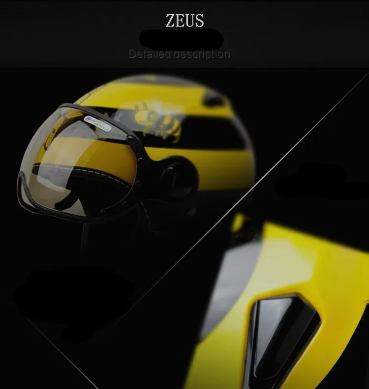 Классический zerus мотоциклетный шлем высокого качества Роскошный мотоцикл шлем DOT ЕЭК Утверждено
