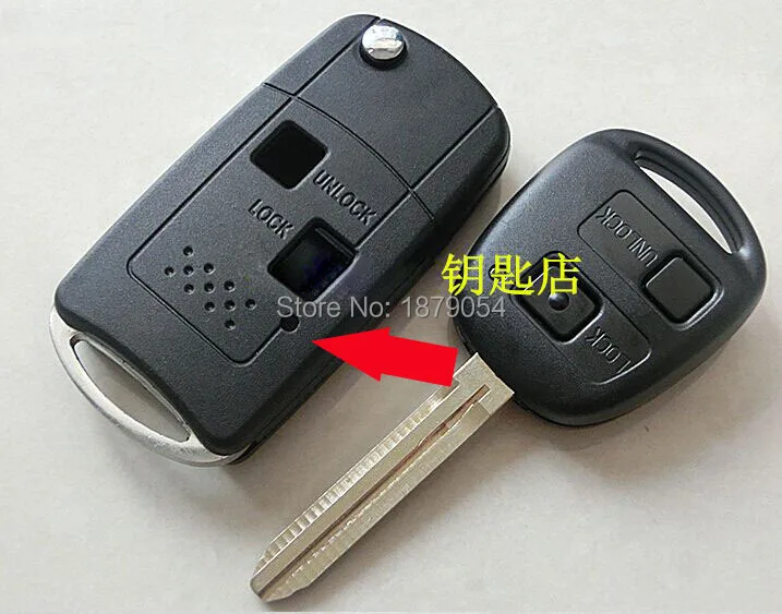 Toyota Prado Ville Kami RAV4 Modified key shell 2 Button (1).jpg