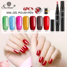 Soak Off гель для ногтей Лаки ручка 6 шт./компл. Новейшая обувь с блестками Soak Off Гель лак для ногтей, удобная обувь для езды, УФ-гель лак для ногтей Клей