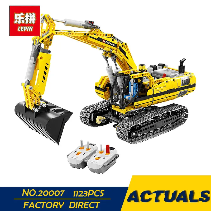 

LEPIN 20007 Technic series 1123pcs excavator Model Building blocks Bricks Compatible Toy Christmas Gift 8043 Educational Car
