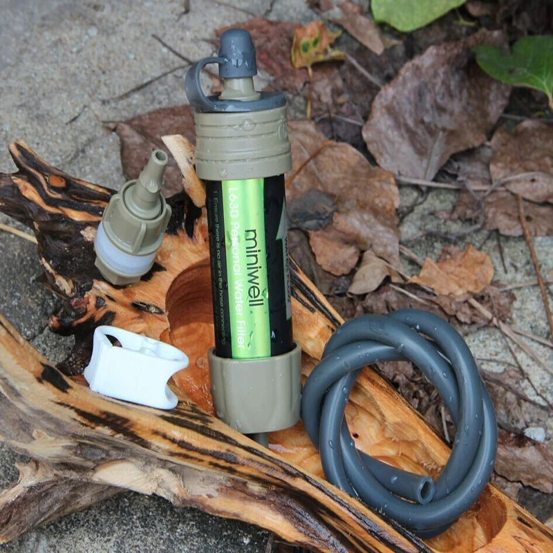 Hiking backpacker gear miniwell outdoor water filtration system