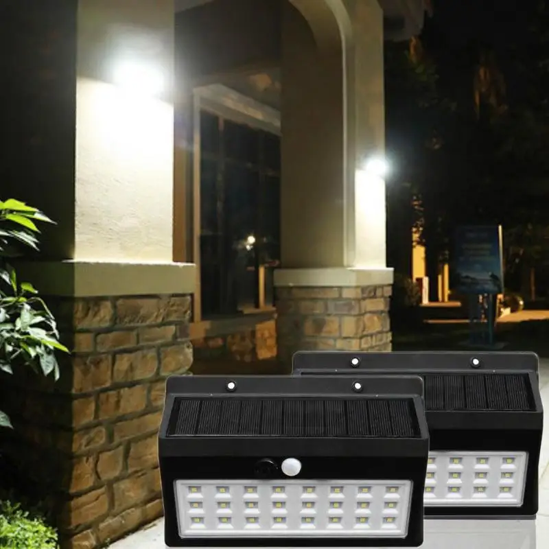 

24/48 LED Solar Power 3 Modes PIR Motion Sensor Wall Light Outdoor Waterproof Street Yard Path Garden Security Lamp
