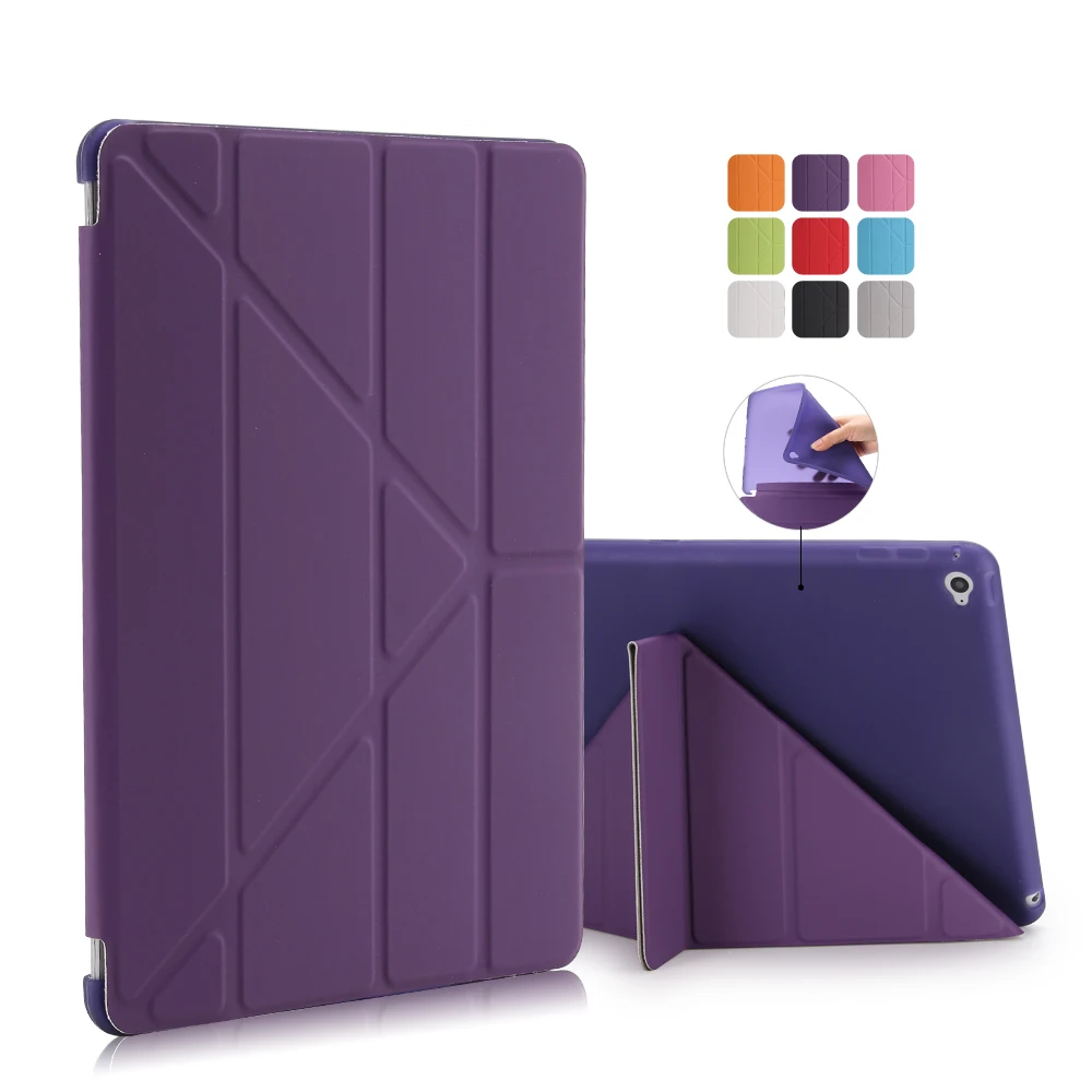 

New Case For iPad 2 3 4 5 6 7 Leather Case PU Smart Cover Case for iPad mini 4 3 2 1 For ipad pro 10.5'' Tablet Covers & Cases