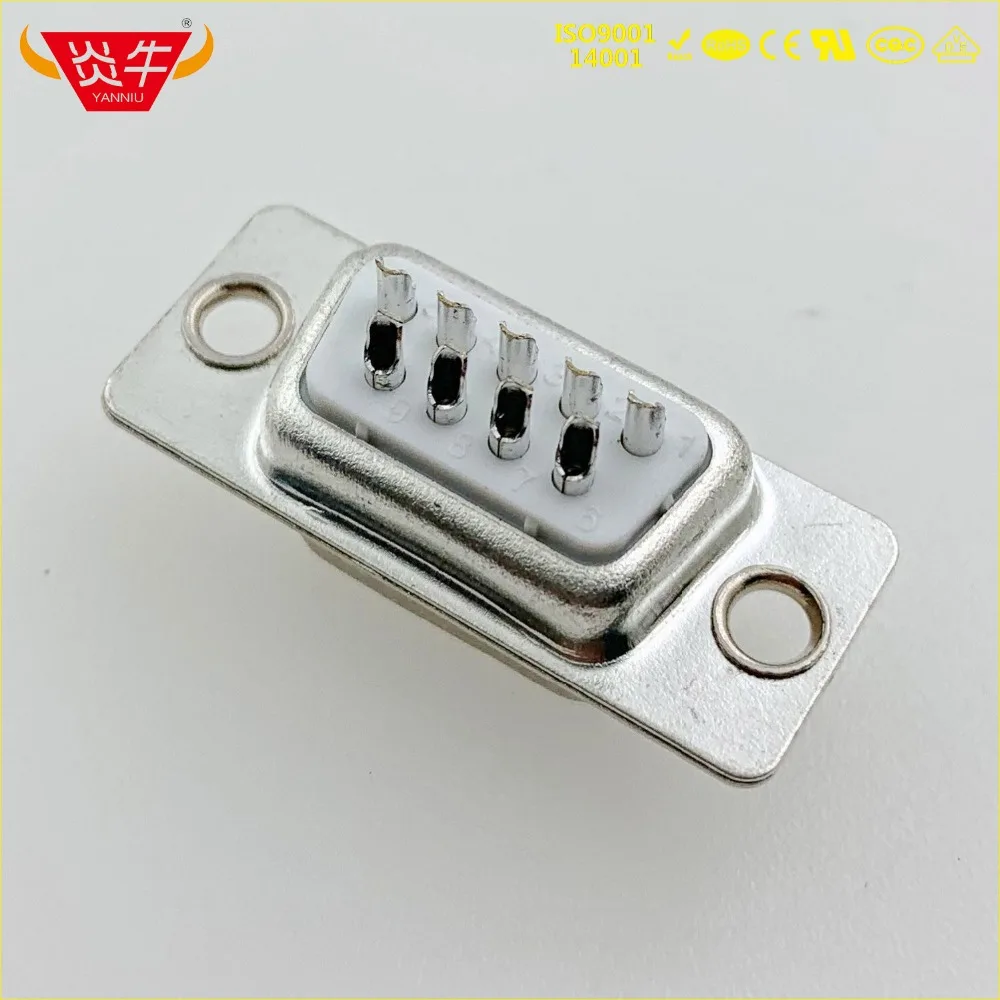 DB9 DB 9P MALE RS232 с разъемом 9 pin последовательный разъем интерфейса связи позолоченный