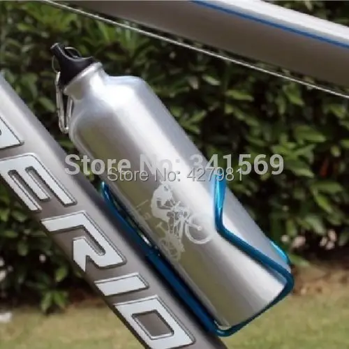 750ml Silver Traveling font b Cycling b font Bike Bicycle Cage Aluminum Alloy Sports Water font