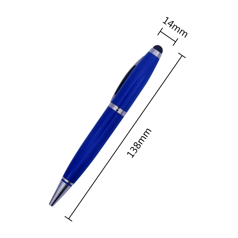 Creative School Rollerball Pen USB Flash Drive 2.0 128MB Metal Pendrives 64gb 32gb Memory Stick 16gb 8gb for Gift Customize Logo