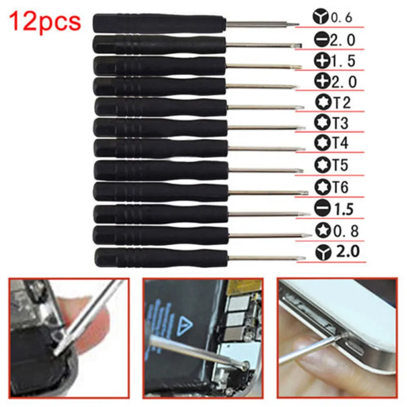 

12x Set Mini Multi-Function Magnetic Precision Furniture Screwdrivers Phone Tablet PC Molding Tools Accessories