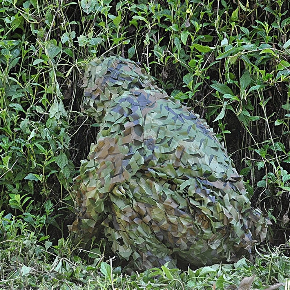 Камуфляж джунгли Снайпер Ghillie костюм высокое качество охота 3D лист камуфляж одежда скрининг и дерево стенд