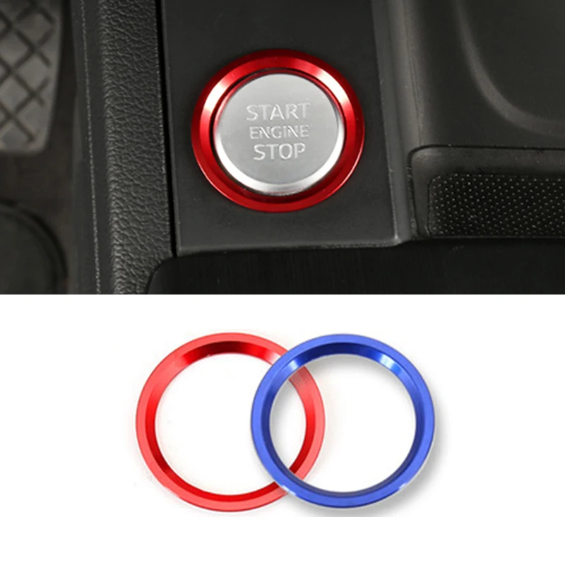 

For Audi A4 B8/A5 8T/A6 C7/A7 4G8/Q5 8R Car Start Engine Button Cover Ring Stop Key Cover Decoration Car Interior Accessories