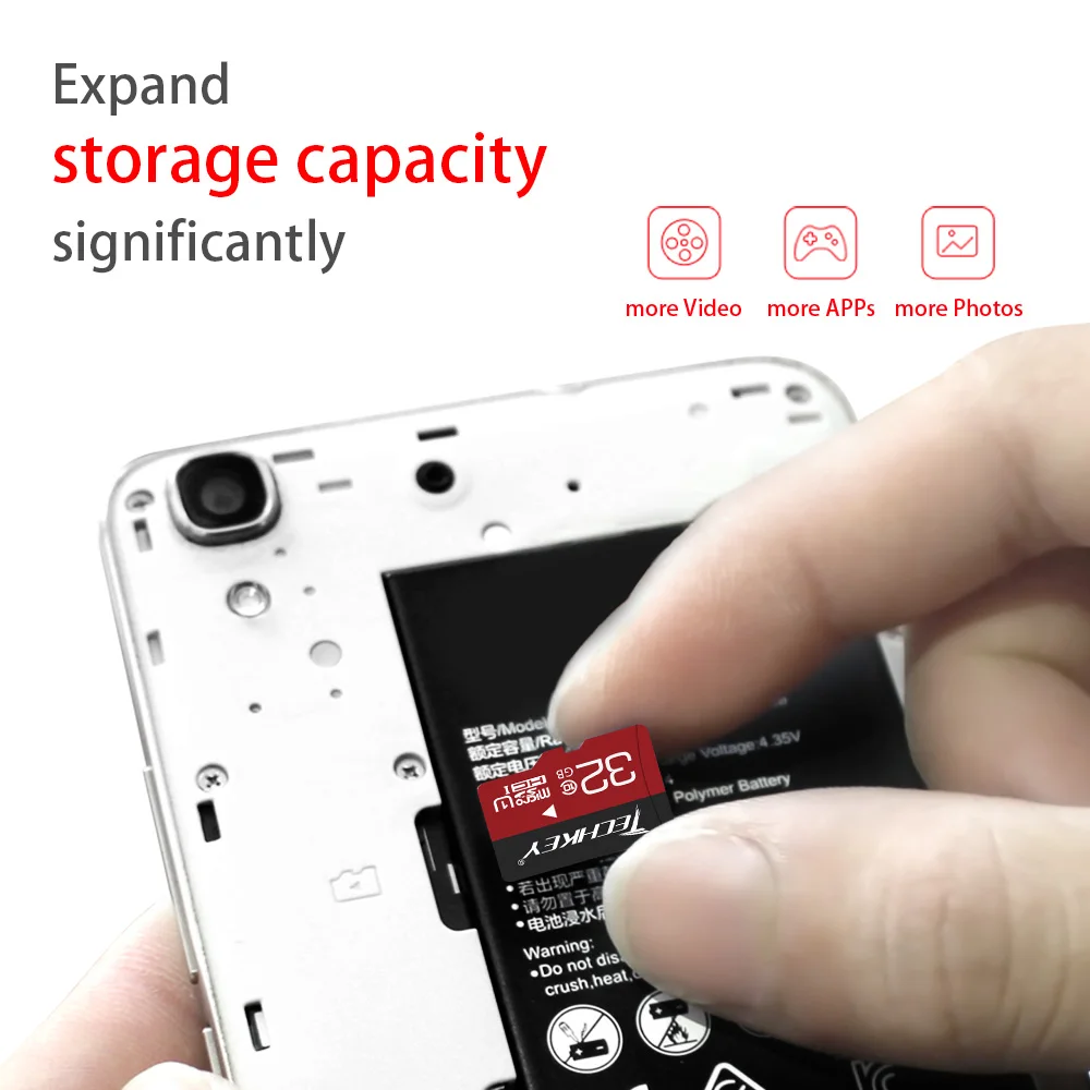 Карта памяти Micro SD карта 32 Гб оперативной памяти, 16 Гб встроенной памяти, 8 ГБ 4 ГБ Class10 tf-карта Красный Ручка MicroSD флэш-накопитель u-диск флэш-память для Smertphone Камера