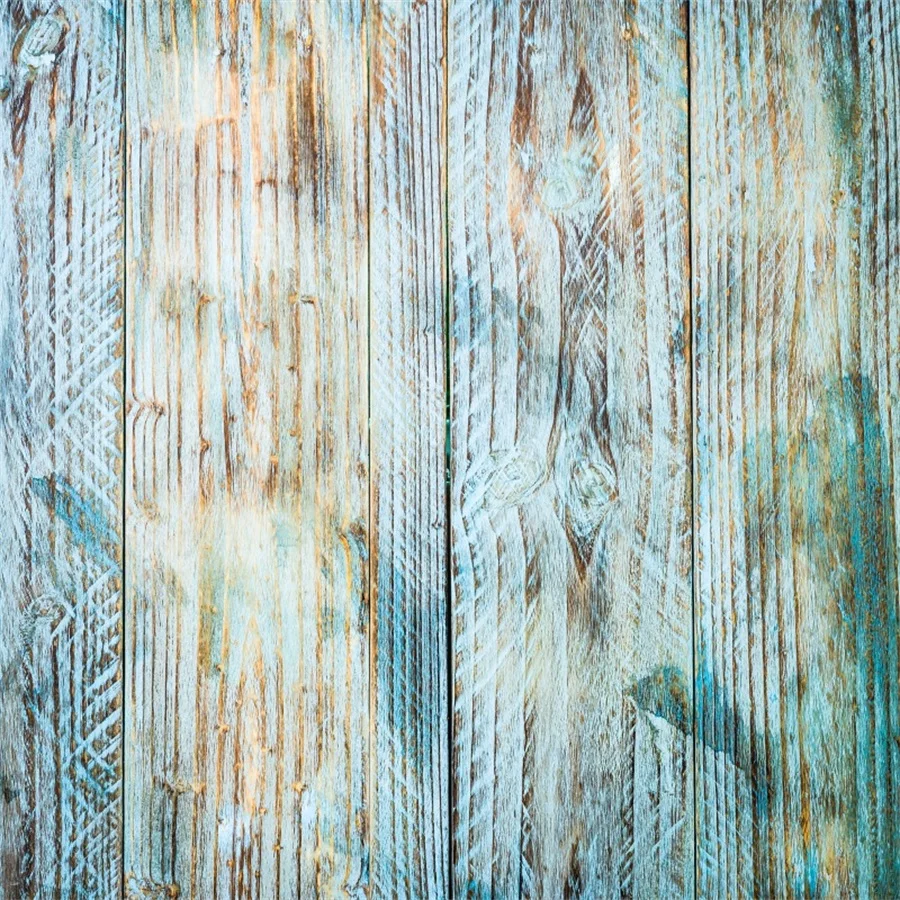 Laeacco Fade Blue Old Wood Boards Wooden Texture