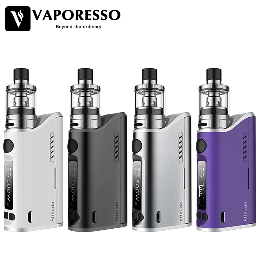 

Original Vaporesso Attitude EUC Kit 80W TC VW Box Mod Vape E Cigarette with Estoc tank Atomizer 2ML 4ML with EUC coil New Arriva