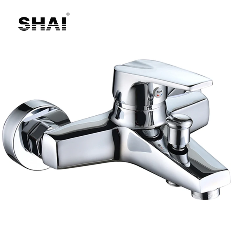 SHAI Bathtub Mixer Good Quality Brass Body Electroplat Shower Faucets