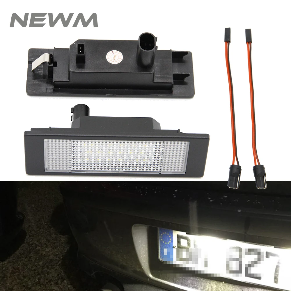 2x LED License Number Plate Light For Mini R55 R55N R60 R61 Canbus