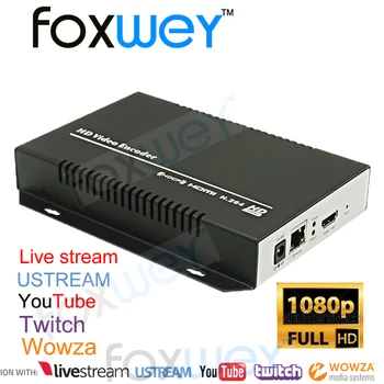 

Pro 1080P HDMI H264 Streaming Encoder RTMP for Youtube Live, Twitch, Ustream, Wowza, Live Broadcast,Live Stream FOXWEY
