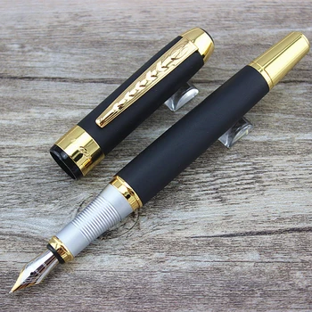 

Jinhao250 Luxury Metal Fountain Pens Metal Gift Box Blue & Black ink For Office Business Roller Ball Pen