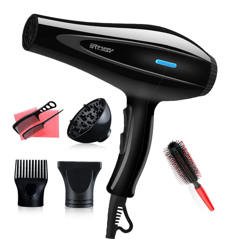 3200 Hair Dryer Blow Air with Concentrator Nozzles Diffuser Comb Brush