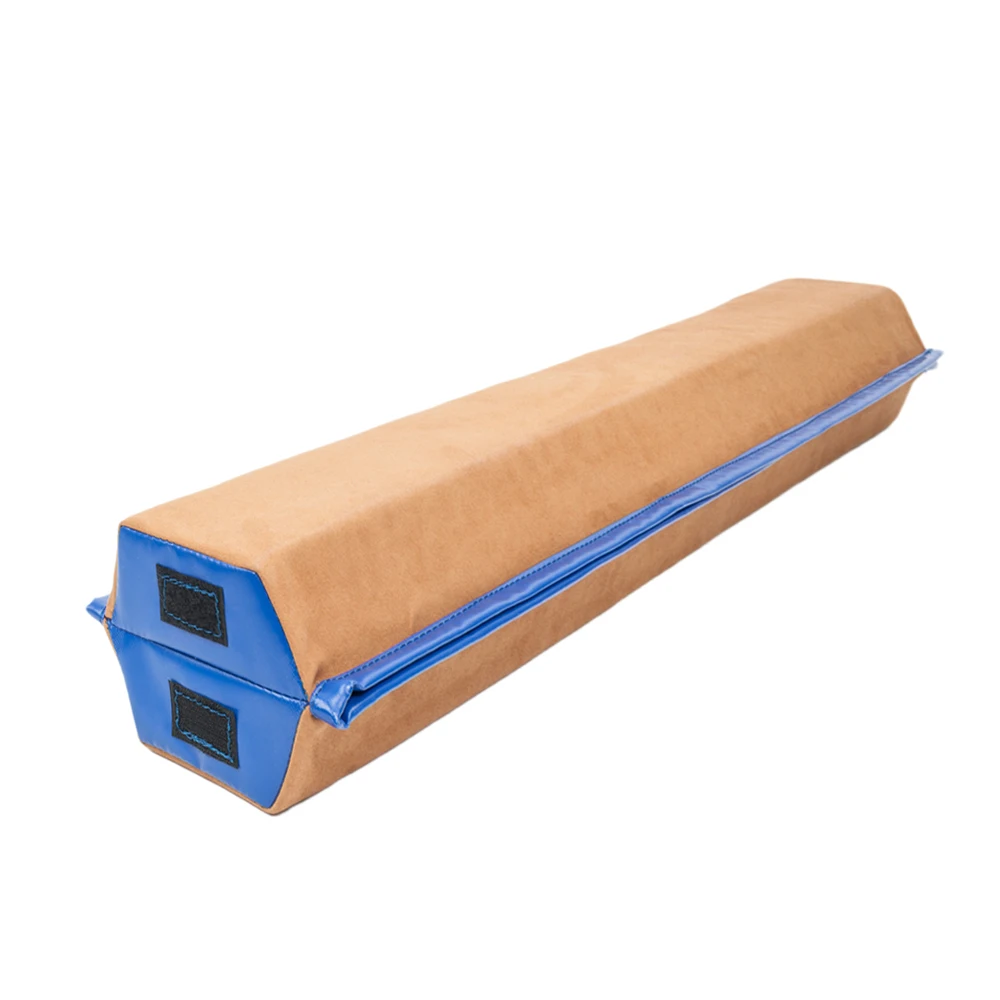 

8 Feet Young Gymnasts Cheerleaders Training Folding Balance Beam Brown & Blue