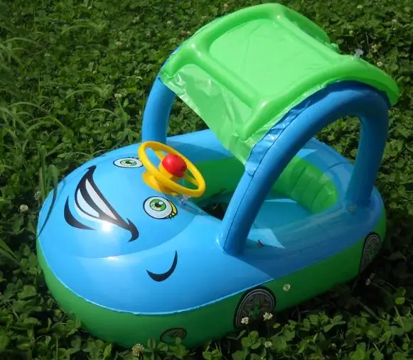 Cartoon printing baby buggy inflatable Car Swim Float Seat 