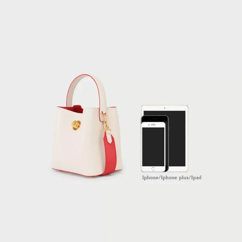 

2019 Fashion Women's Large Capacity PU Leather Bucket Bag Package Portable Ladies Single Shoulder Crossbody Bag