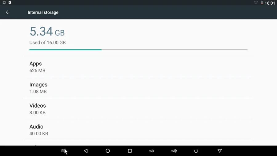 16GB ROM available more than 10GB